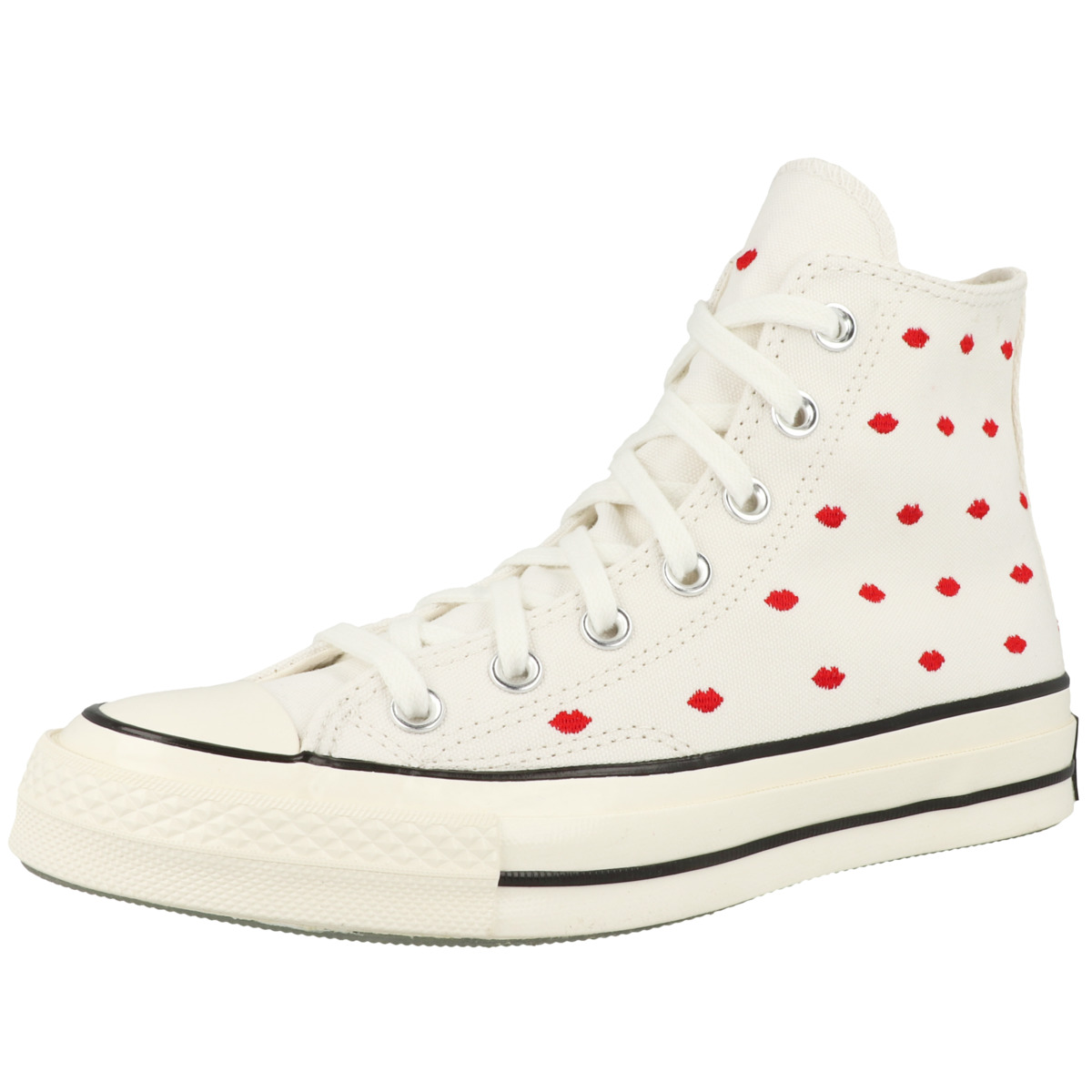 Converse Chuck 70 High Embroidered Lips Sneaker mid beige