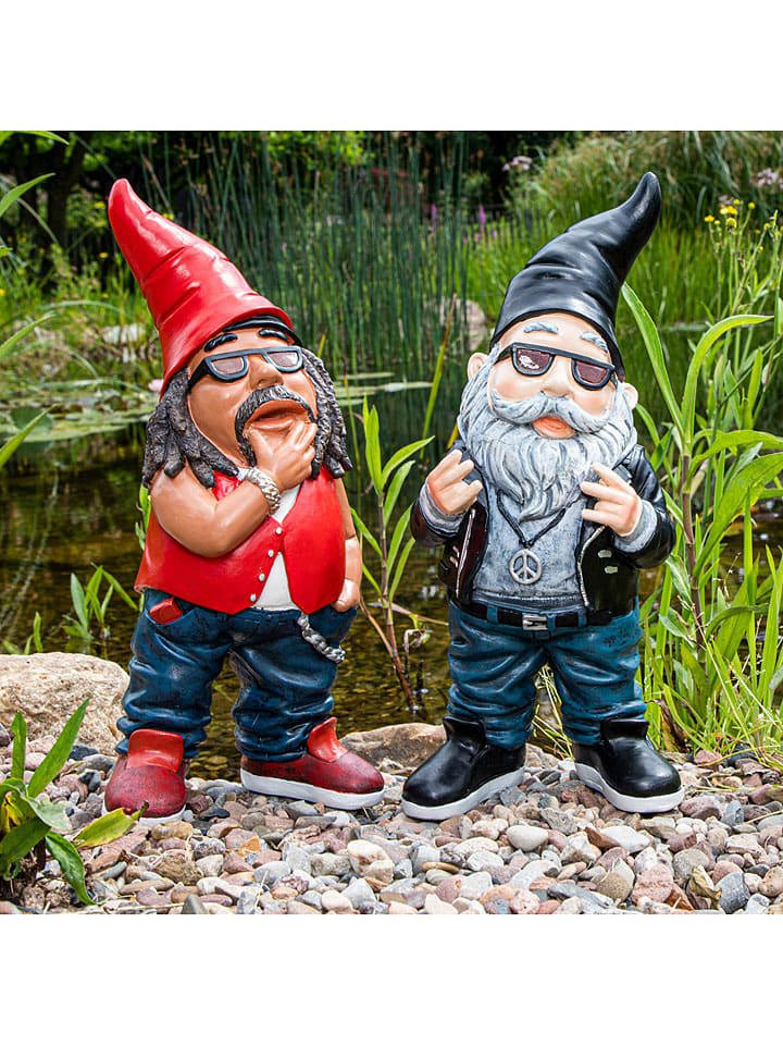 Garden Hero 2er-Set: Dekofiguren in Rot/ Schwarz - (H)36 cm günstig kaufen onesize