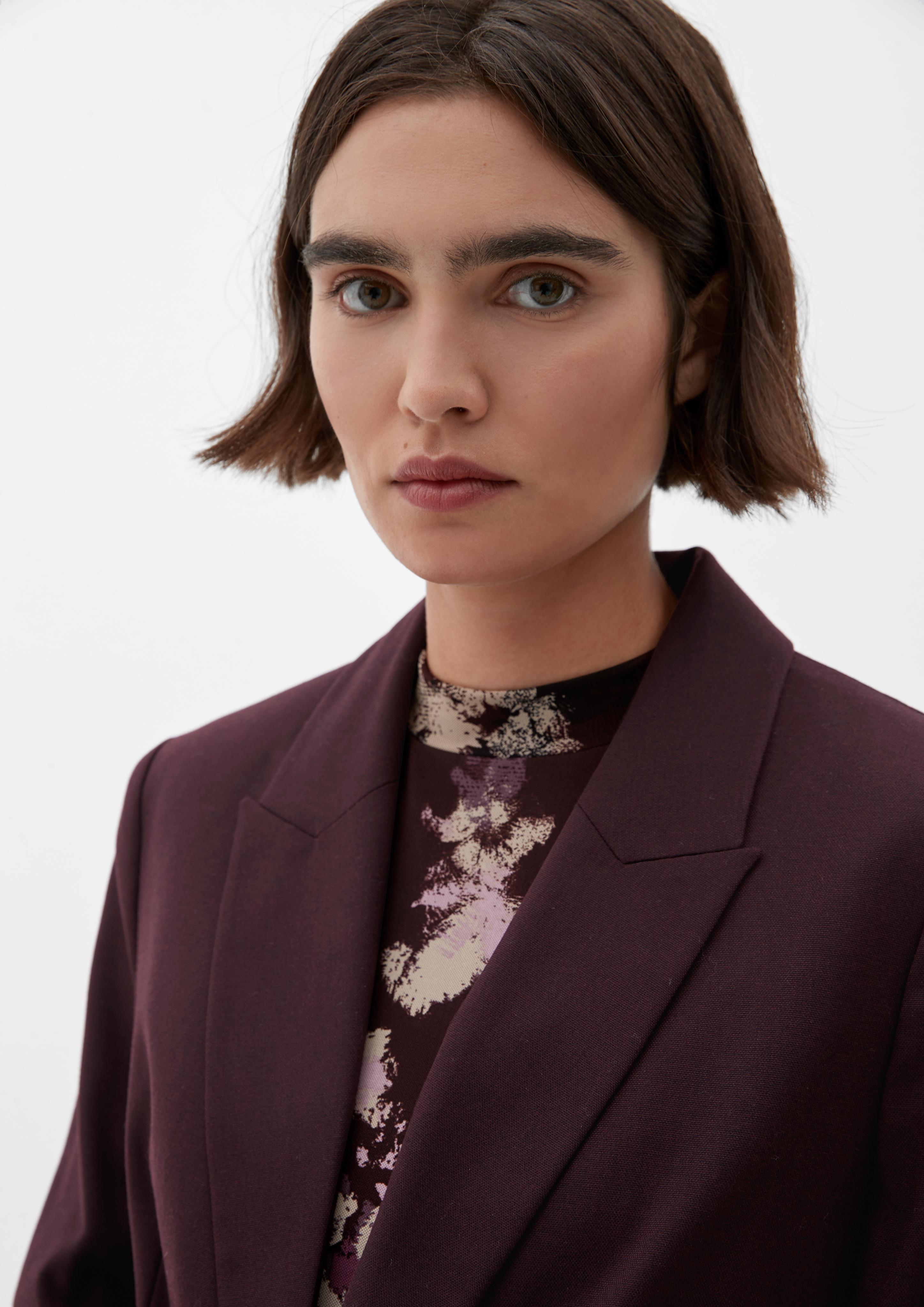 Taillierter Blazer aus Viskosemix  2121935-4989