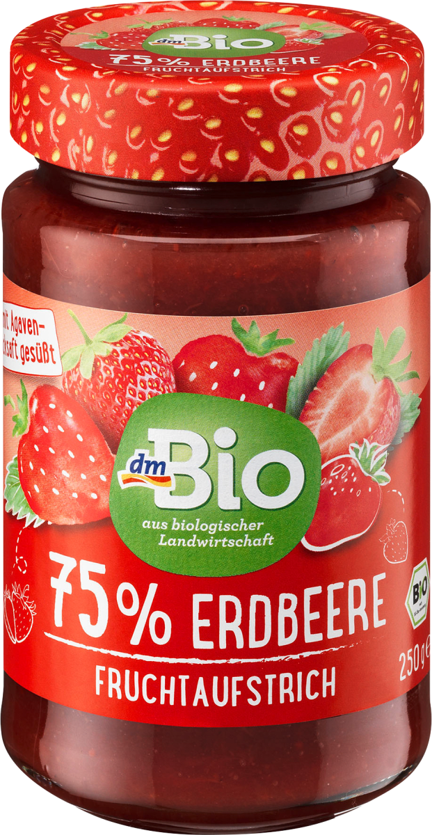Fruchtaufstrich, Erdbeere 75 %, 250 g