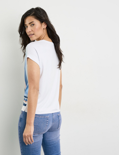 Kurzarmshirt mit Material-Patch