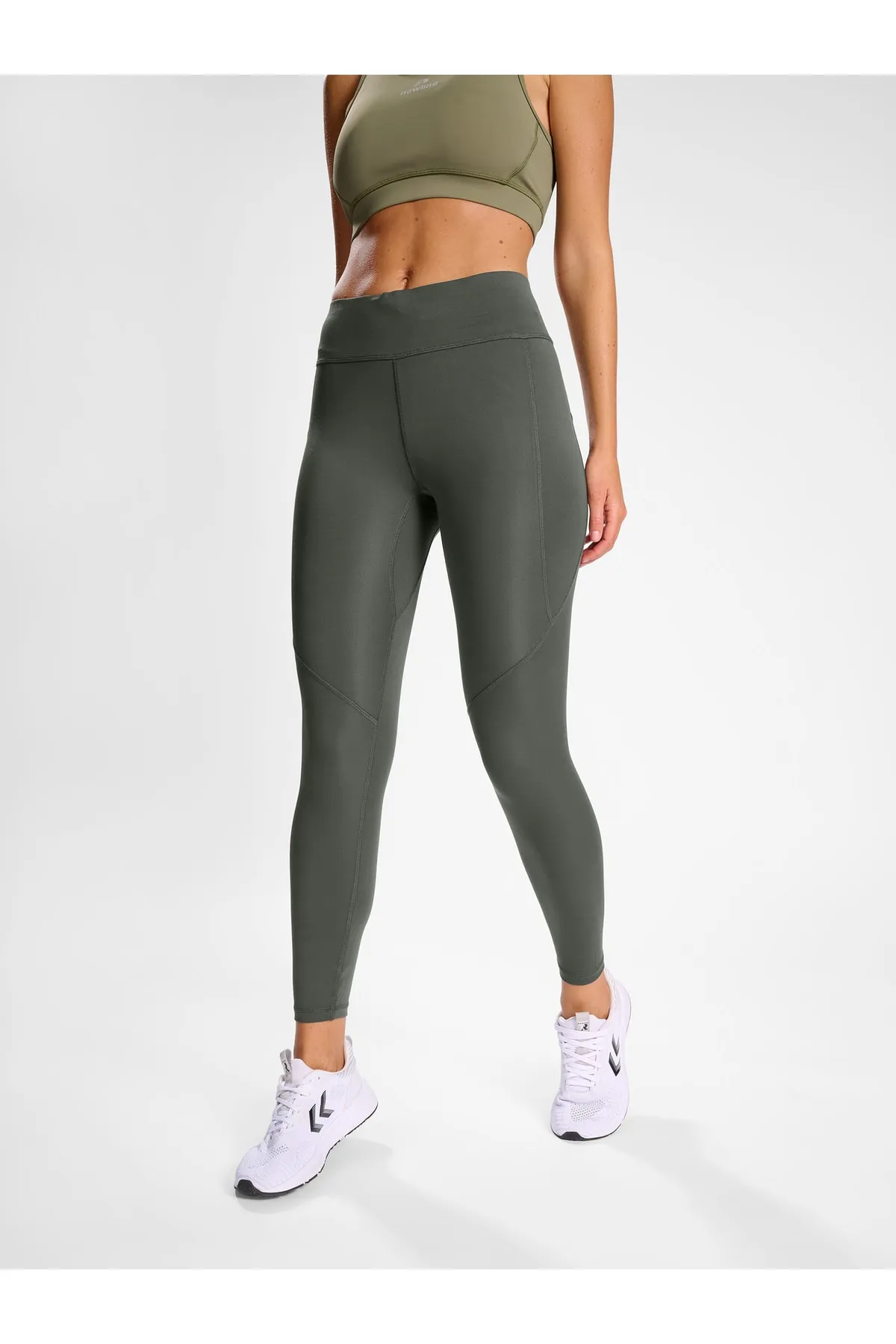 NEWLİNE  Sport-Leggings - Grau - Mittlerer Bund