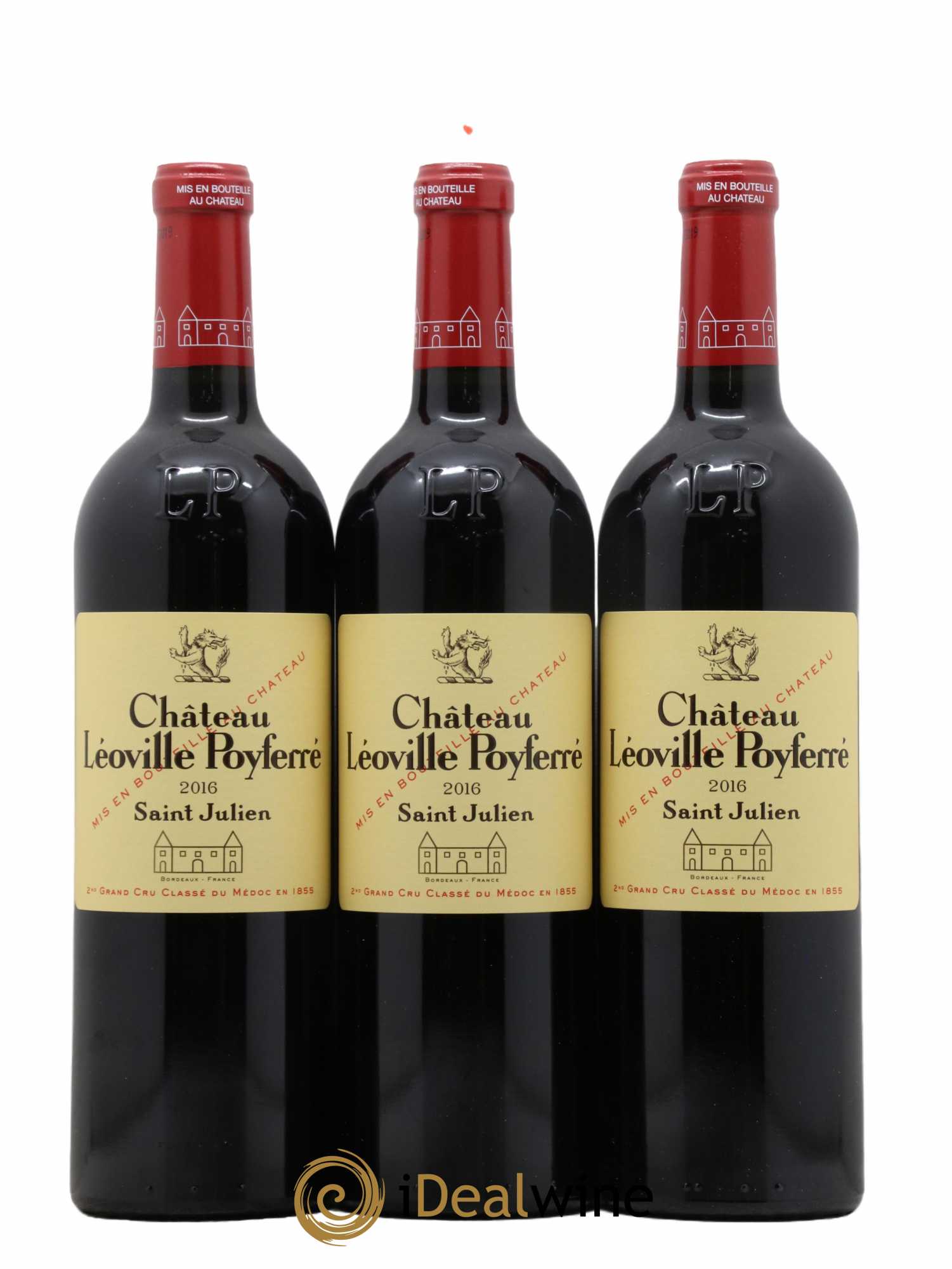 Château Léoville Poyferré 2ème Grand Cru Classé  2016 - Lot de 12 Bouteilles