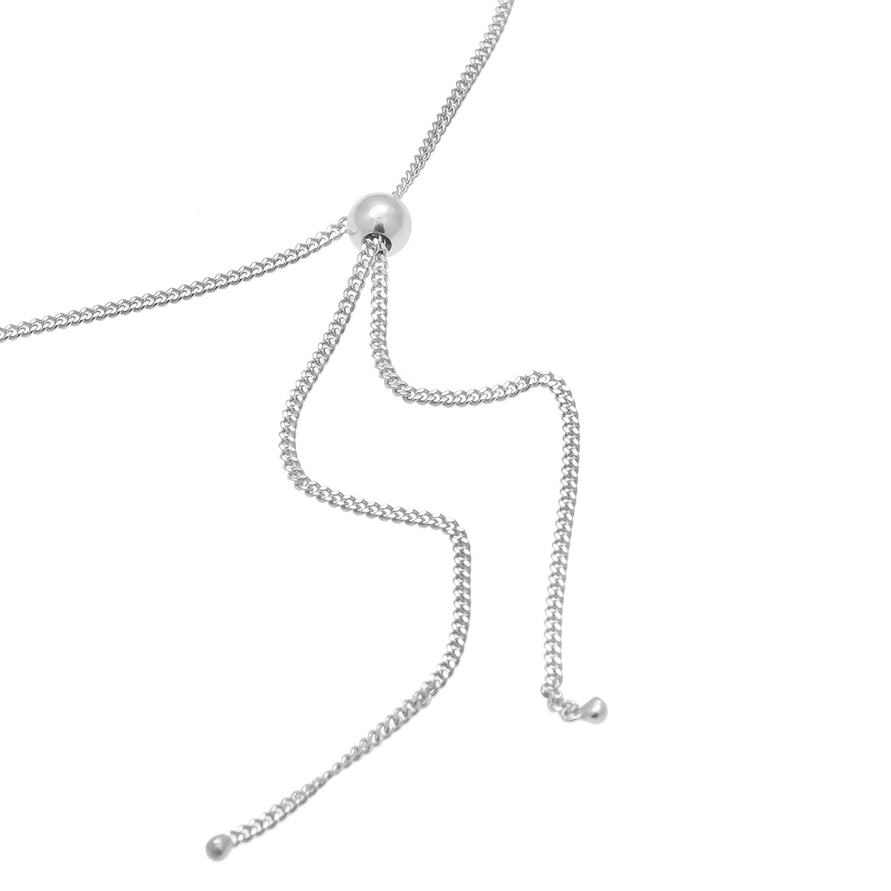 Elli Elli Bracelet pour dame Plaquette Boule structurée en 925/1000 argent massif Bracelet