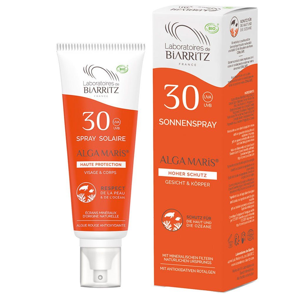 Laboratoires Biarritz Sonnenschutzcreme Alga Maris Sonnenspray LSF, 100 ml