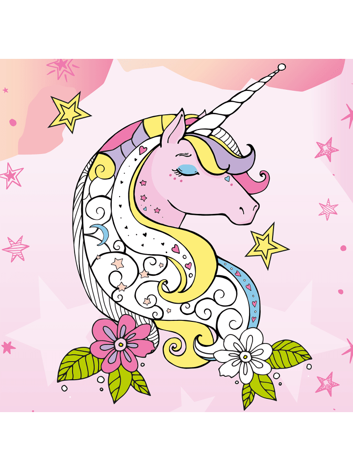 ROTH Scribble-Schultüte Einhorn 85 cm, zum Ausmalen in Bunt günstig kaufen onesize