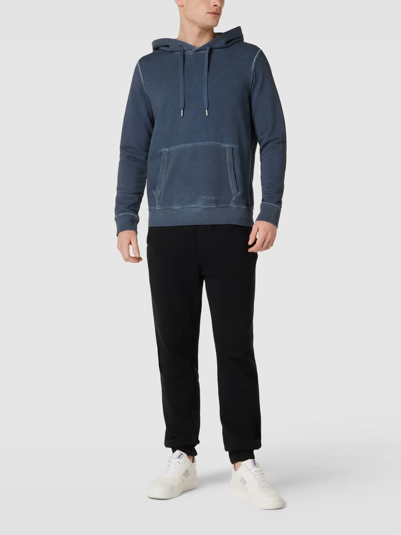 Hoodie mit Känguru-Tasche Modell 'SOHO HOODY' in marineblau