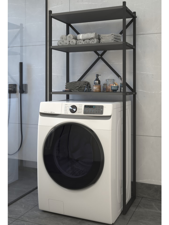 VCM  Waschmaschine Toilette Überbau Schrank Insasi in Schwarz günstig kaufen onesize