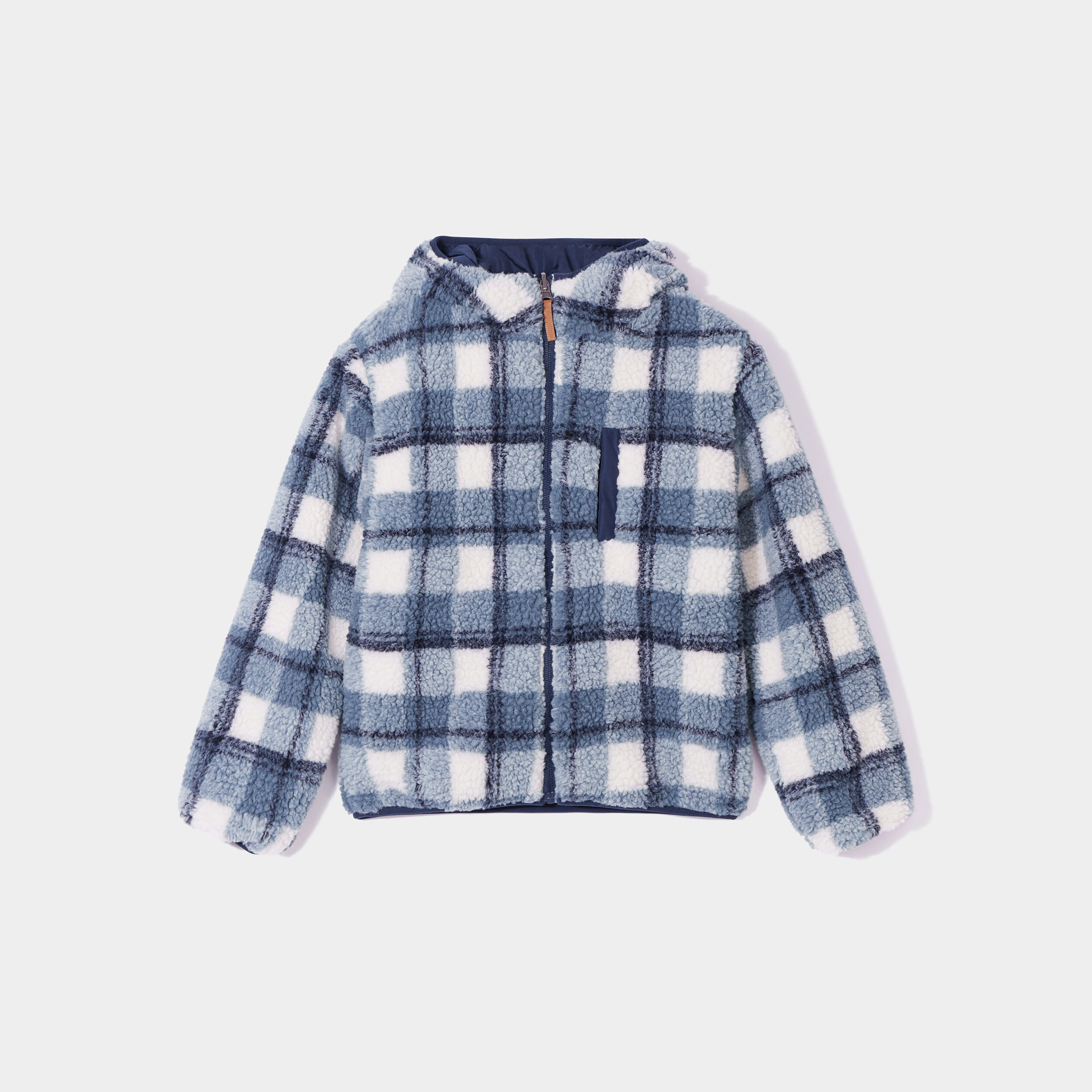 Blouson réversible à capuche Creeks bleu garçon | La Halle