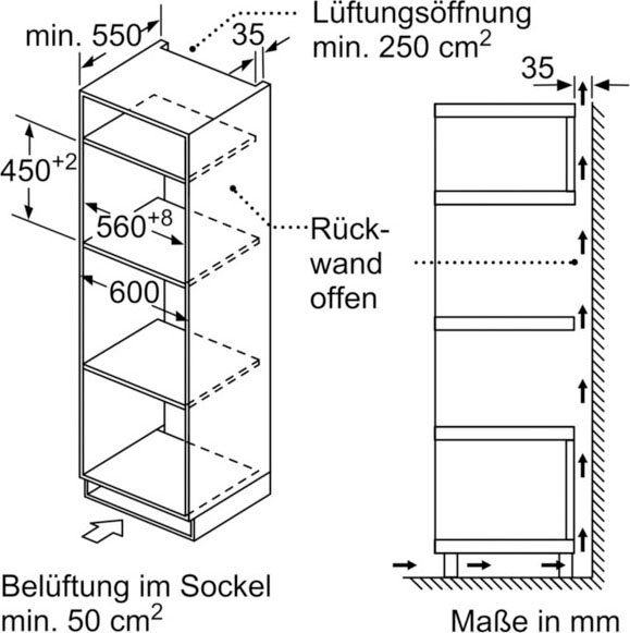 NEFF Einbau-Mikrowelle N 50 C1CMG84N0, Großflächengrill, Heißluft, Mikrowelle, Thermogrill, 44 l