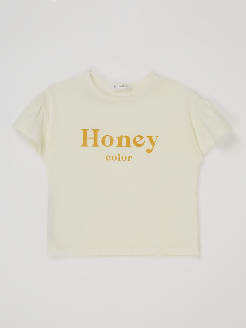 T-Shirt aus Baumwolle in offwhite