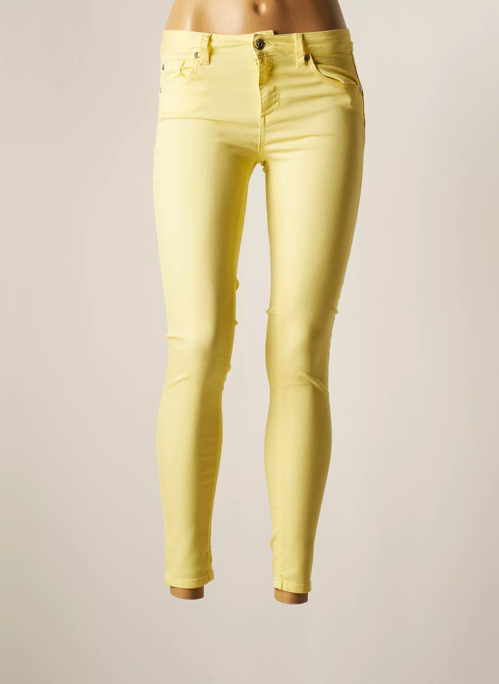 Lui Jo Pantalons Slim Femme couleur jaune