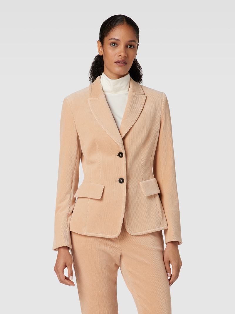 Blazer aus Cord in altrosa