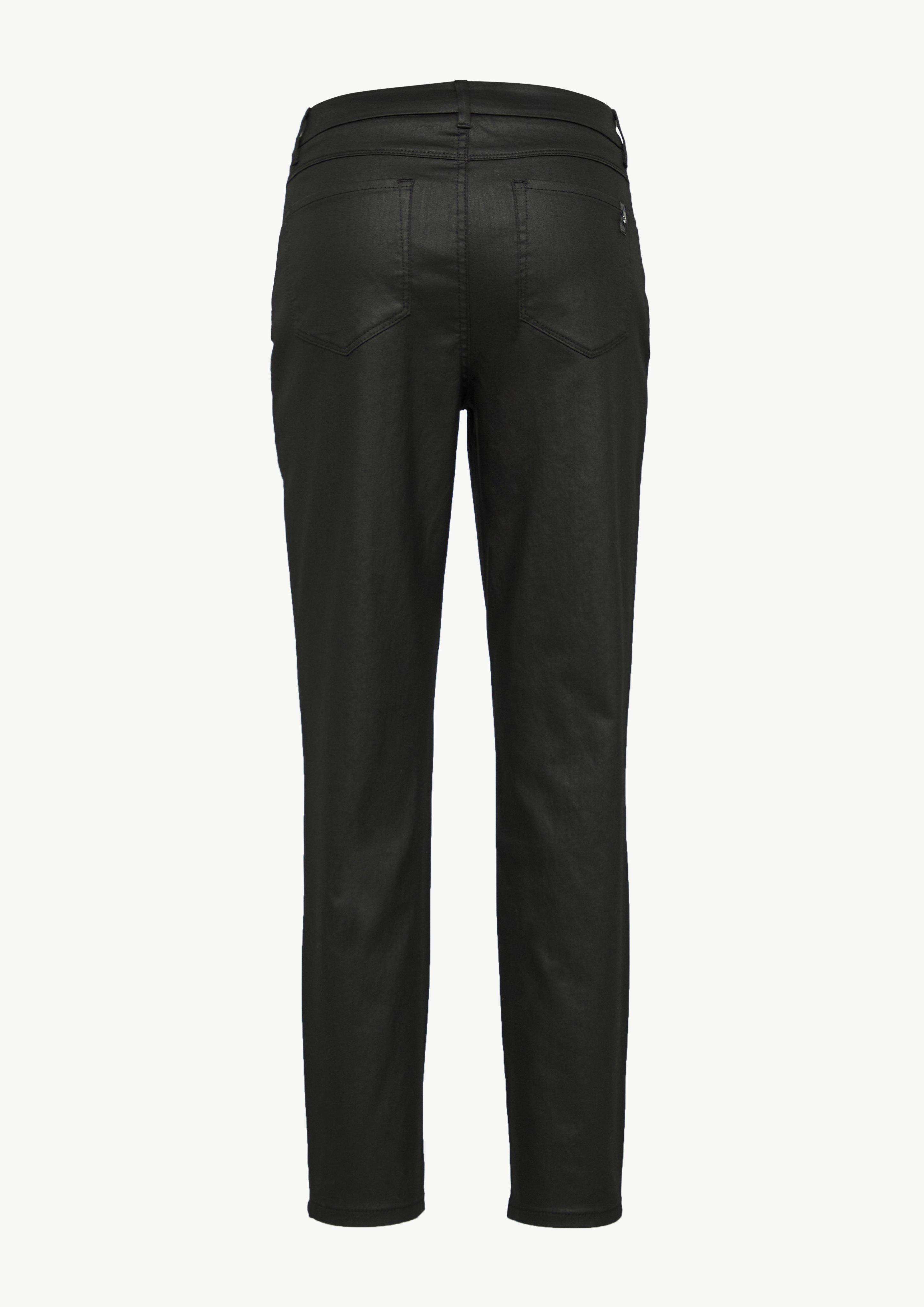 Baumwoll-Hose in femininem Look - schwarz