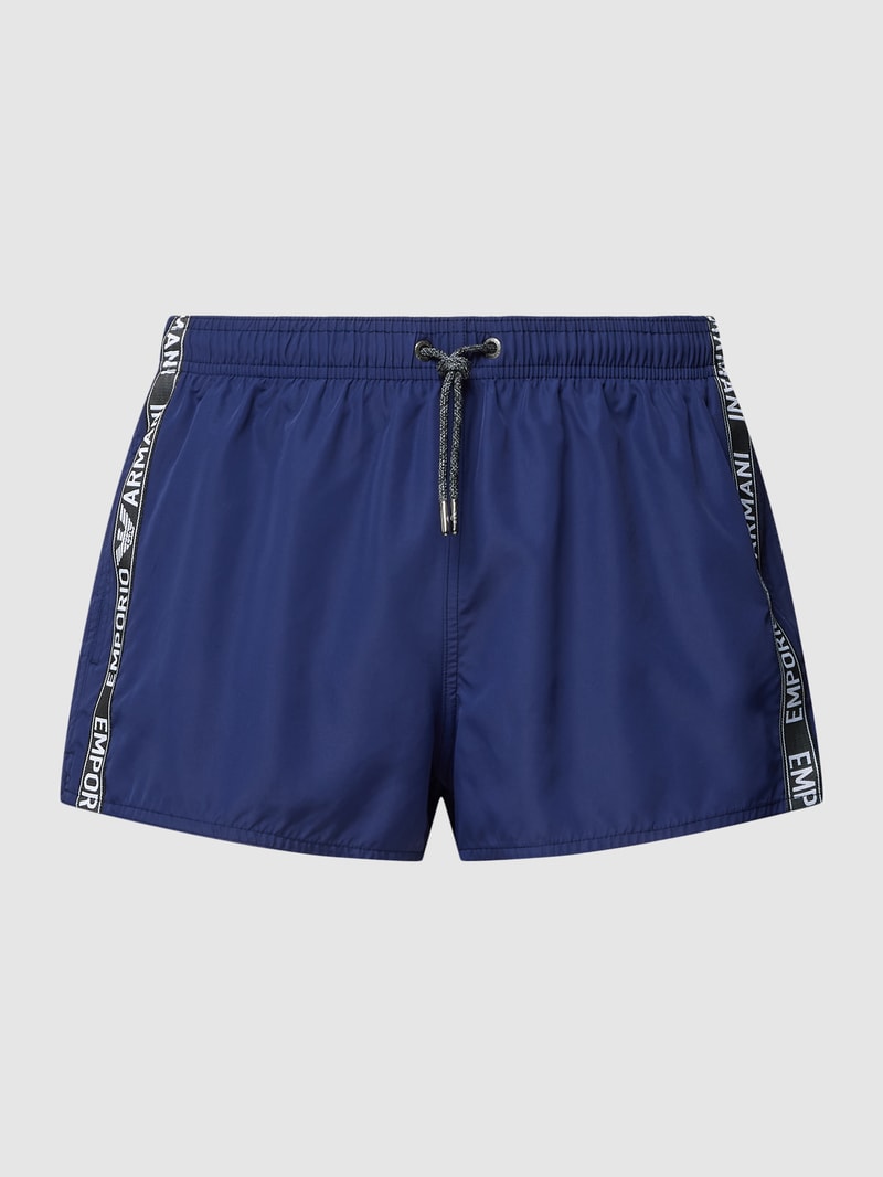 Badehose mit Galonstreifen in dunkelblau