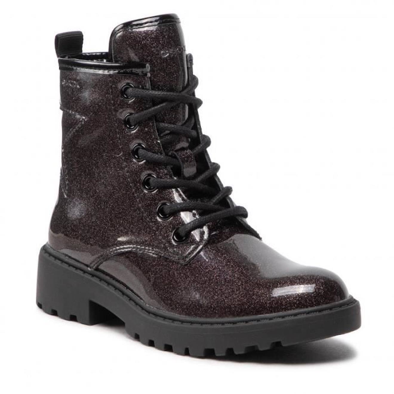 Bottine Cuir Enfant Casey gris