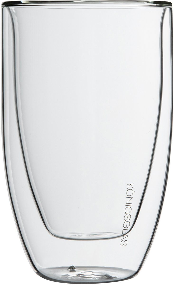 Königsglas Latte-Macchiato-Glas Latte Macchiato Glas 300 ml Cappuccino Gläser-Set doppelwandig, Kaffeetasse, 2/4er Glas Set Trinkglas Thermoglas Kaffee Teeglas Kaffeegläser Tasse