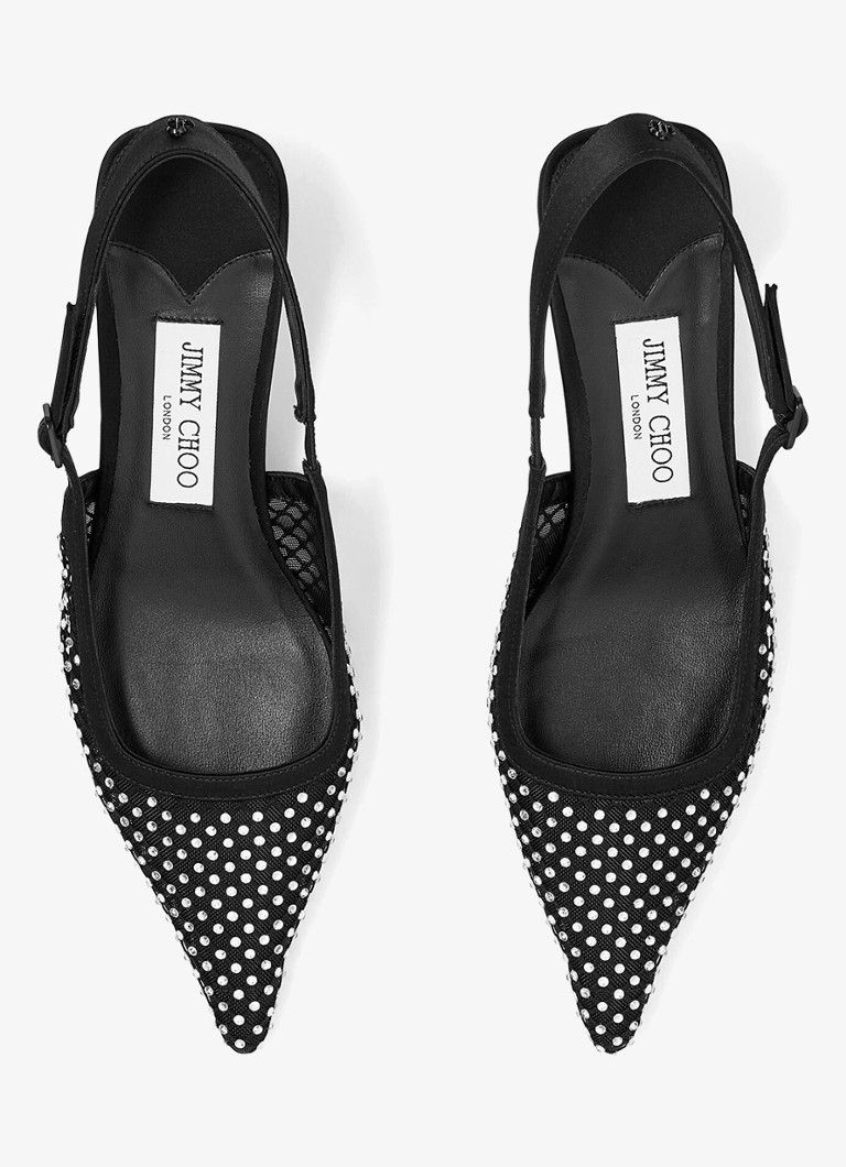 Jimmy Choo Amel 50 -korkokengät strassikivillä