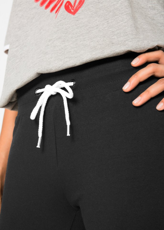 Jersey-Hose mit weitem Bein