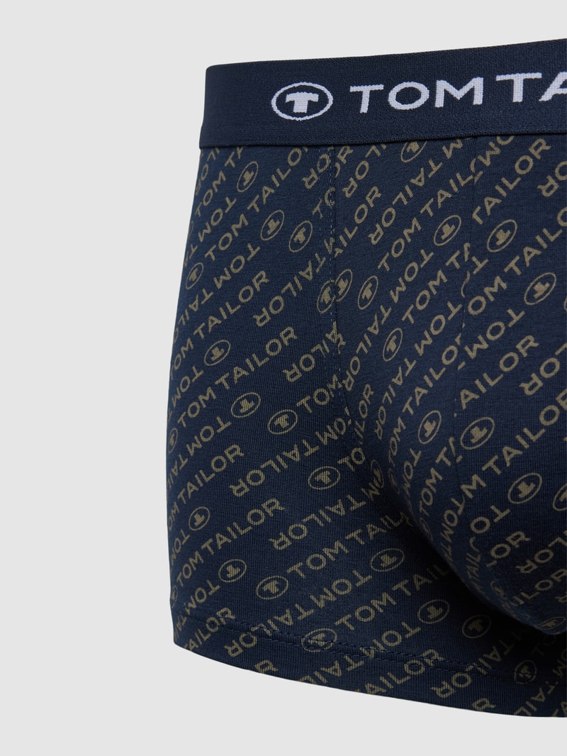 Pants mit elastischem Label-Bund Modell 'BUFFER' im 3er-Pack in olivgrün