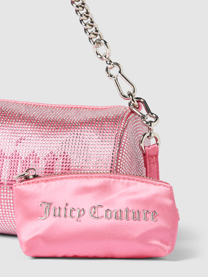 Handtasche mit Allover-Ziersteinbesatz Modell 'HAZEL' in pink