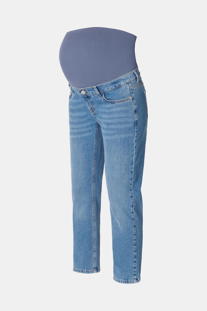 Verkürzte Jeans mit Überbauchbund