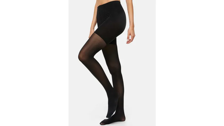 NUR DIE Damen figurformende Feinstrumpfhose Bauch-Beine-Po 60 DEN schwarz