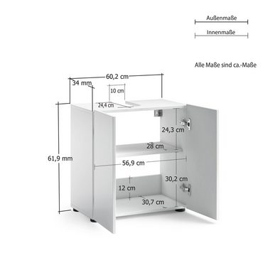 INOSIGN Waschbeckenschrank Mister Breite 60 cm