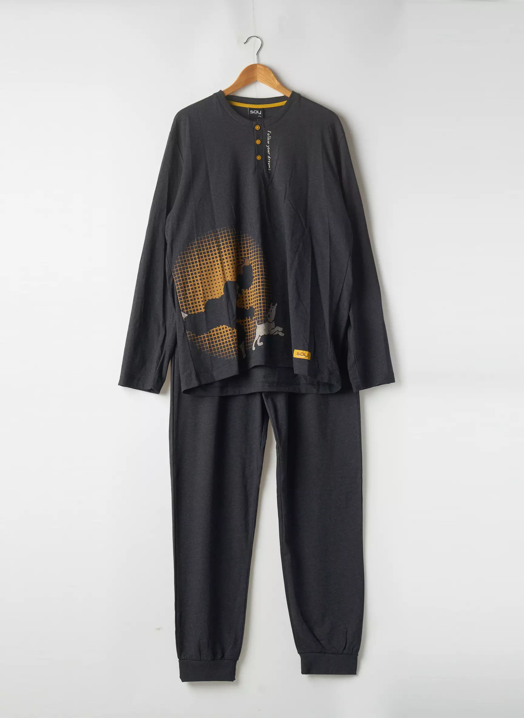 Soy Pyjamas 1 Homme couleur gris