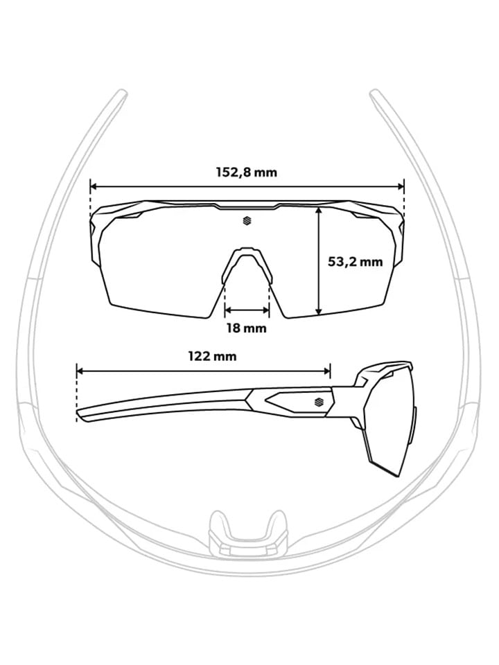 Siroko Unisex-Sportbrille 