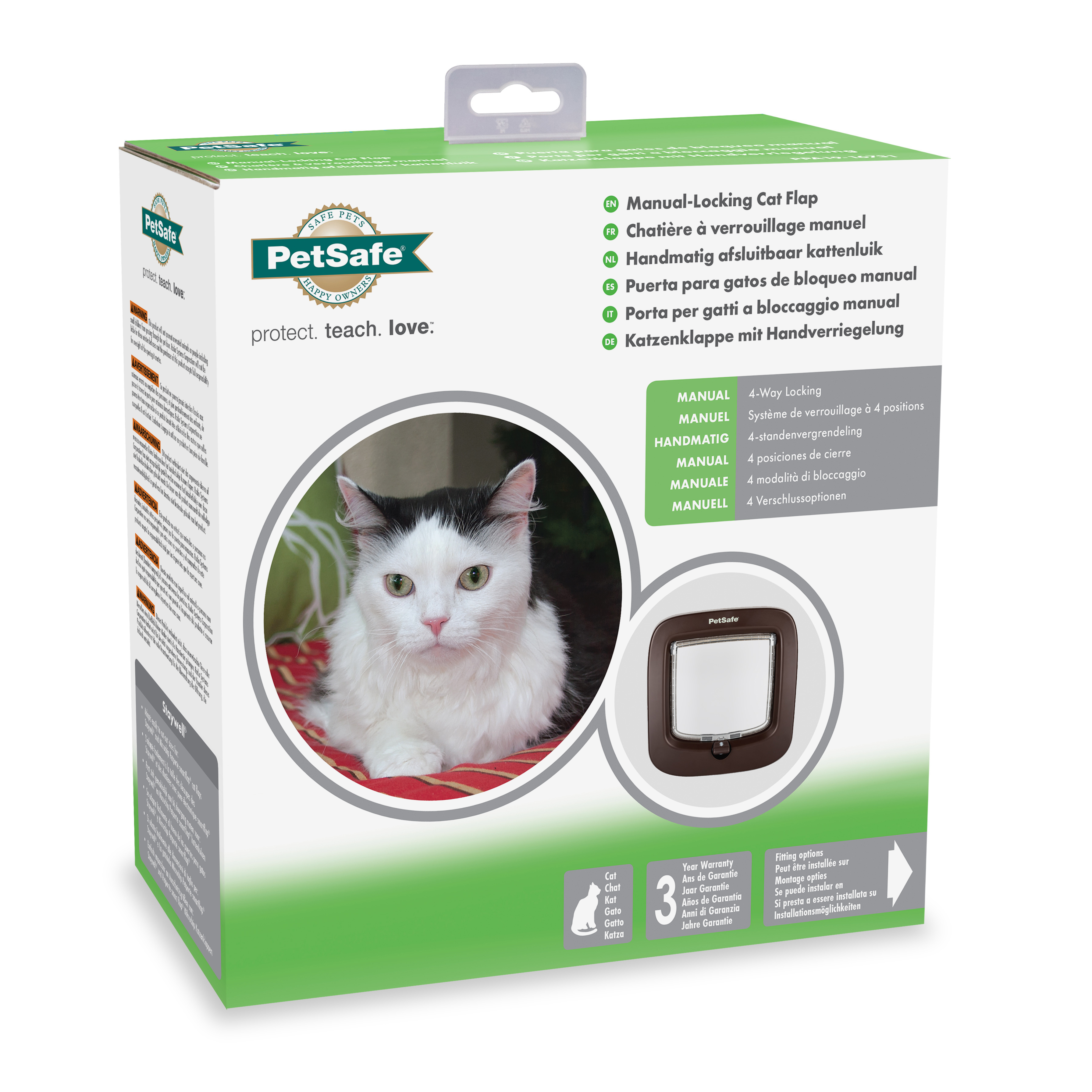 PetSafe Klappen & Türen PetSafe Katzenklappe mit manueller Verriegelung, Braun
