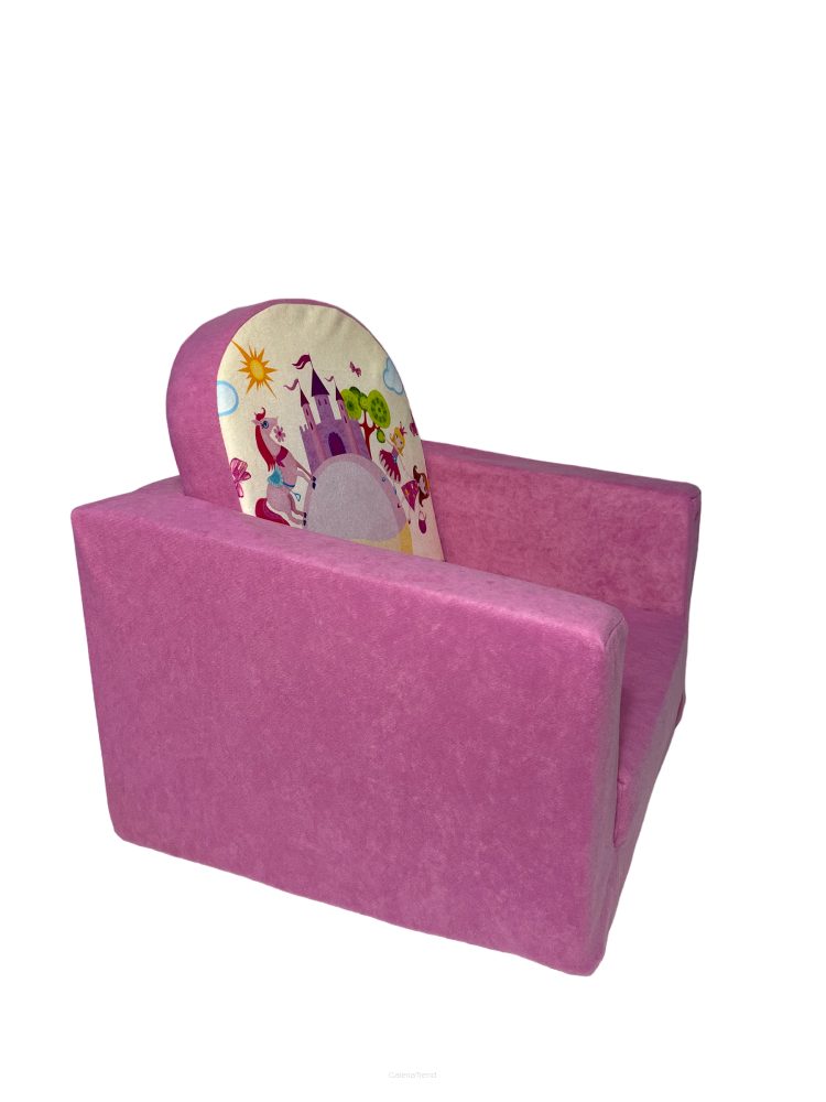 FORTISLINE Kindersessel Ausklappbarer Kindersessel - Pink Castle