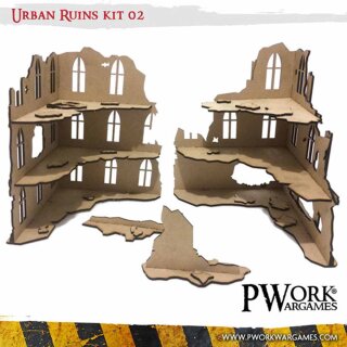 MDF Terrain Scenery: Urban Ruins 02