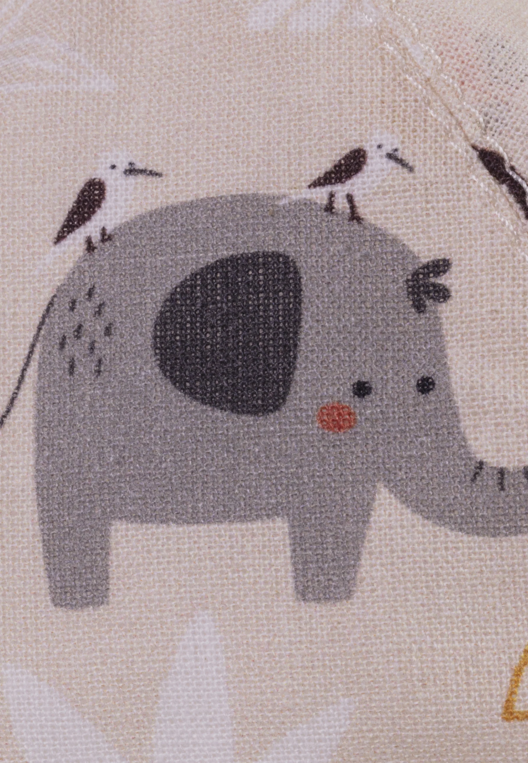 Safarihut bedruckt mit Zootieren in beige