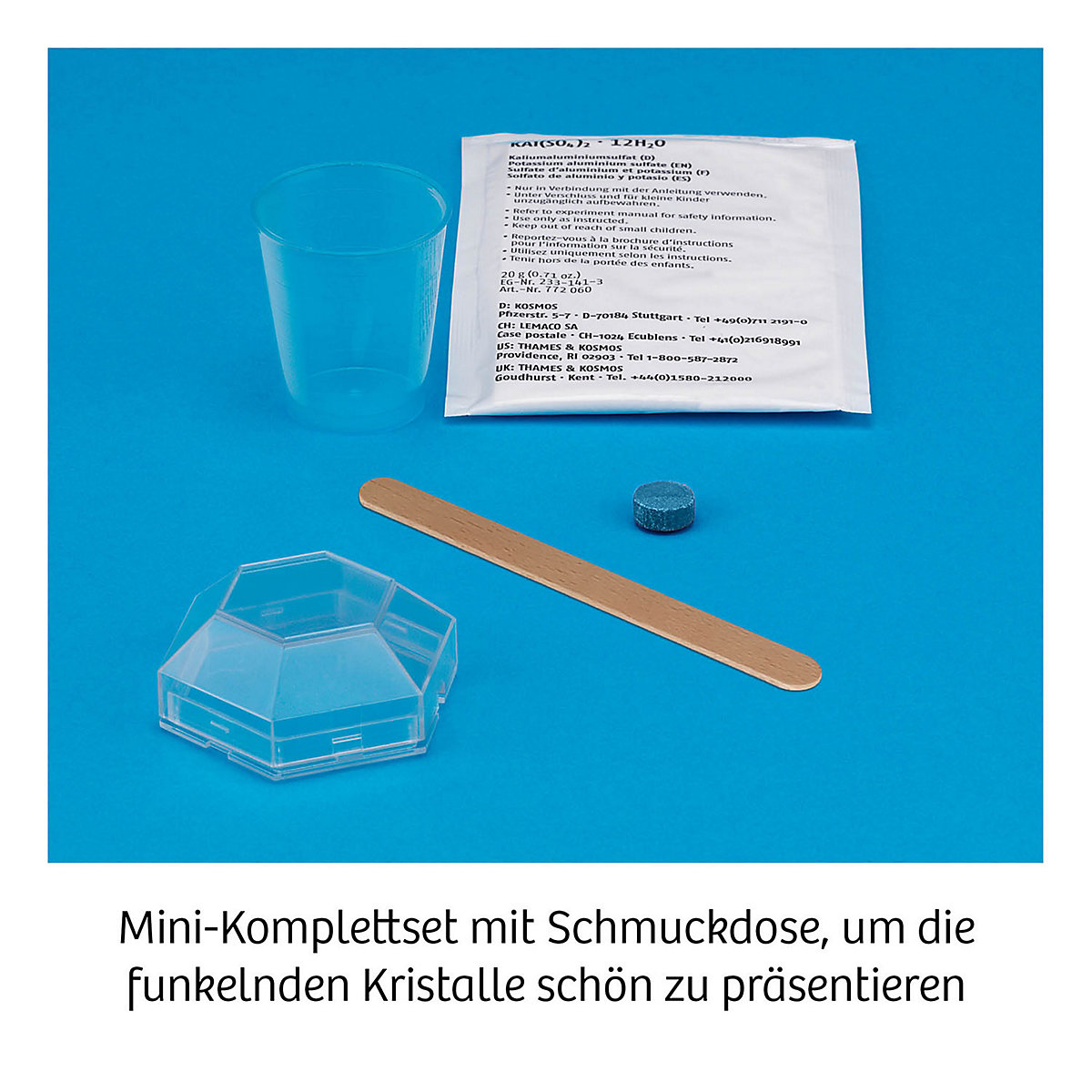 Blaue Kristalle selbst züchten