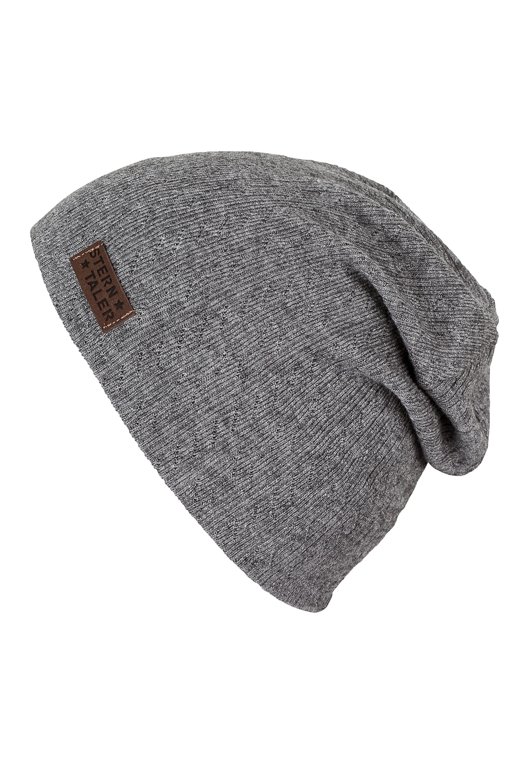 Slouch-Beanie mit Struktur aus Mischgewebe