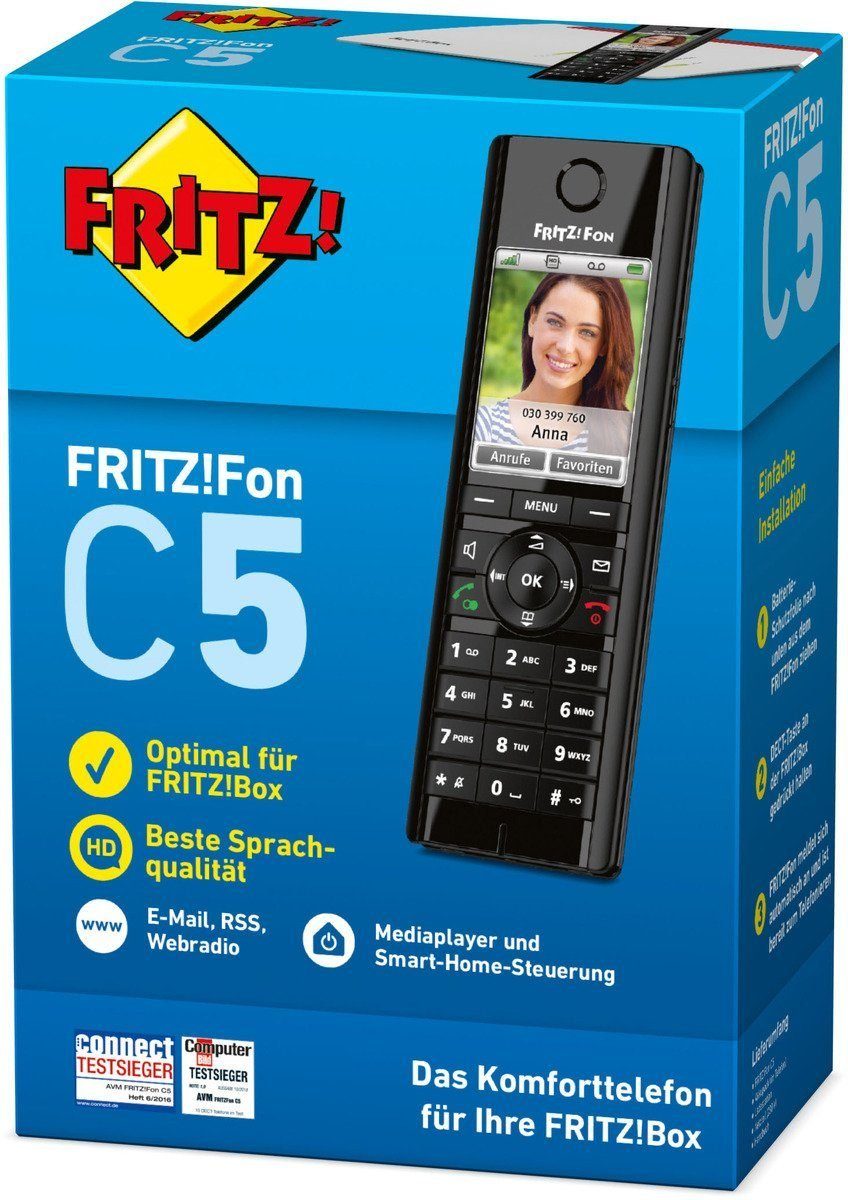 AVM FRITZ!Fon C5 Mobilteil Schnurloses DECT-Telefon (Mobilteile: 1)