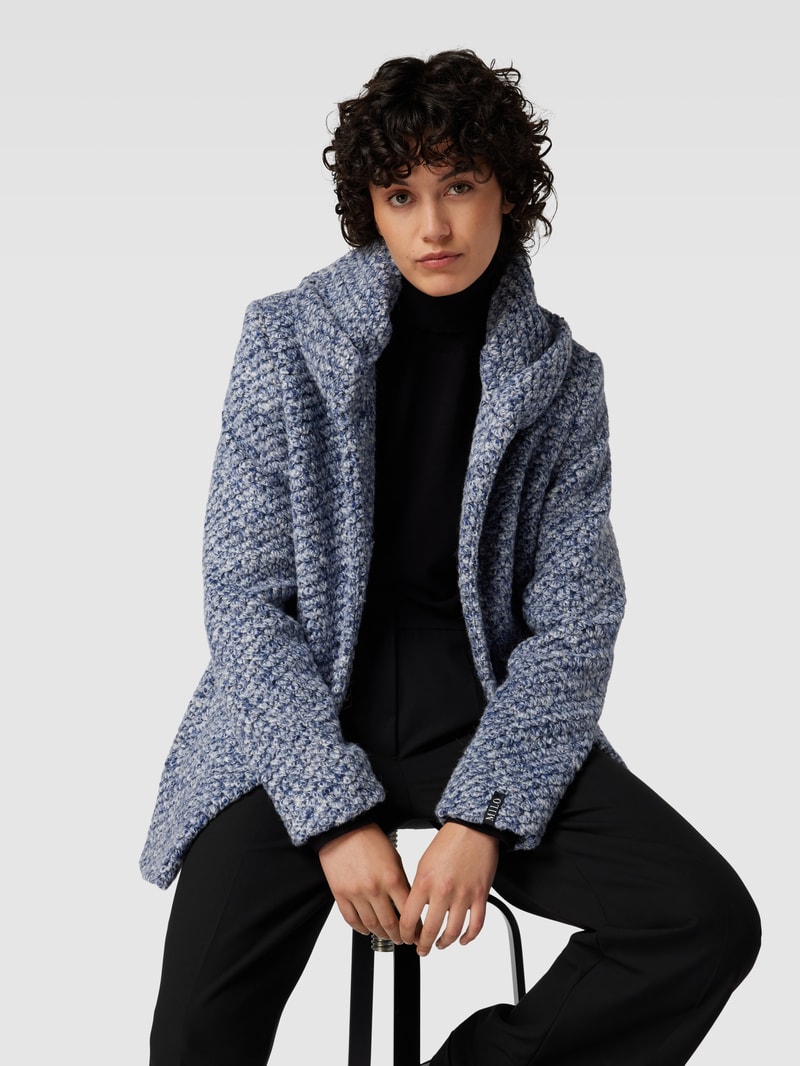Mantel aus Bouclé-Optik Modell 'JAMIE' in blau