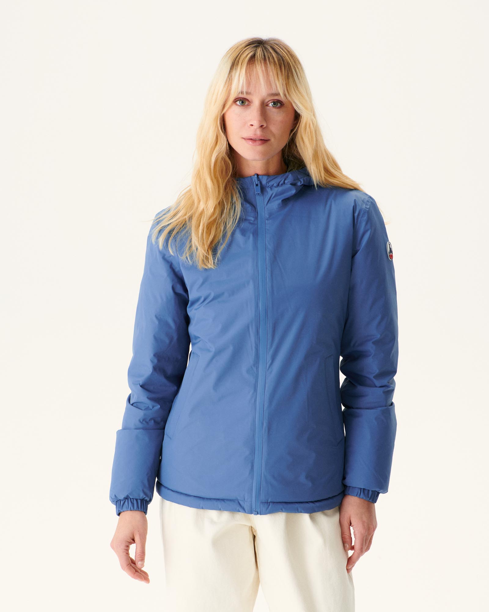 Doudoune réversible à capuche Bleu jeans/Army Vienne