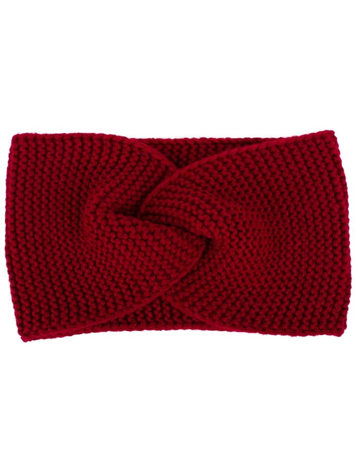 styleBREAKER Strick Stirnband in Bordeaux-Rot günstig kaufen onesize