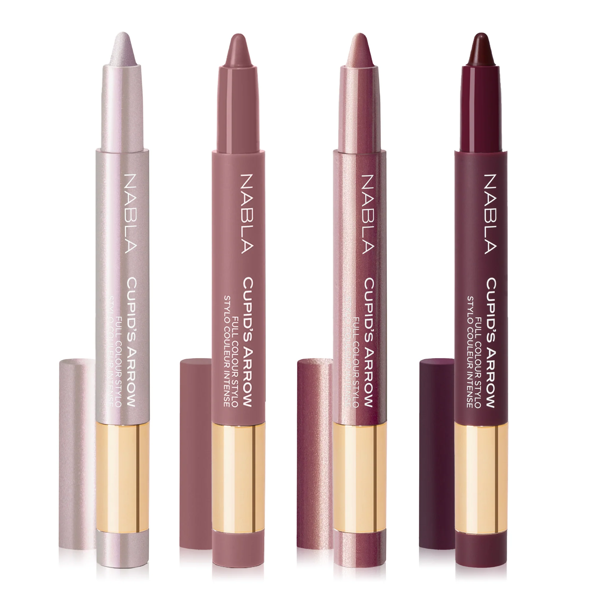 Labios Flecha de Cupido - Kit de Navidad Poesía de Rosas - Set de maquillaje, lápiz de ojos, delineador de ojos, sombra de ojos en crema