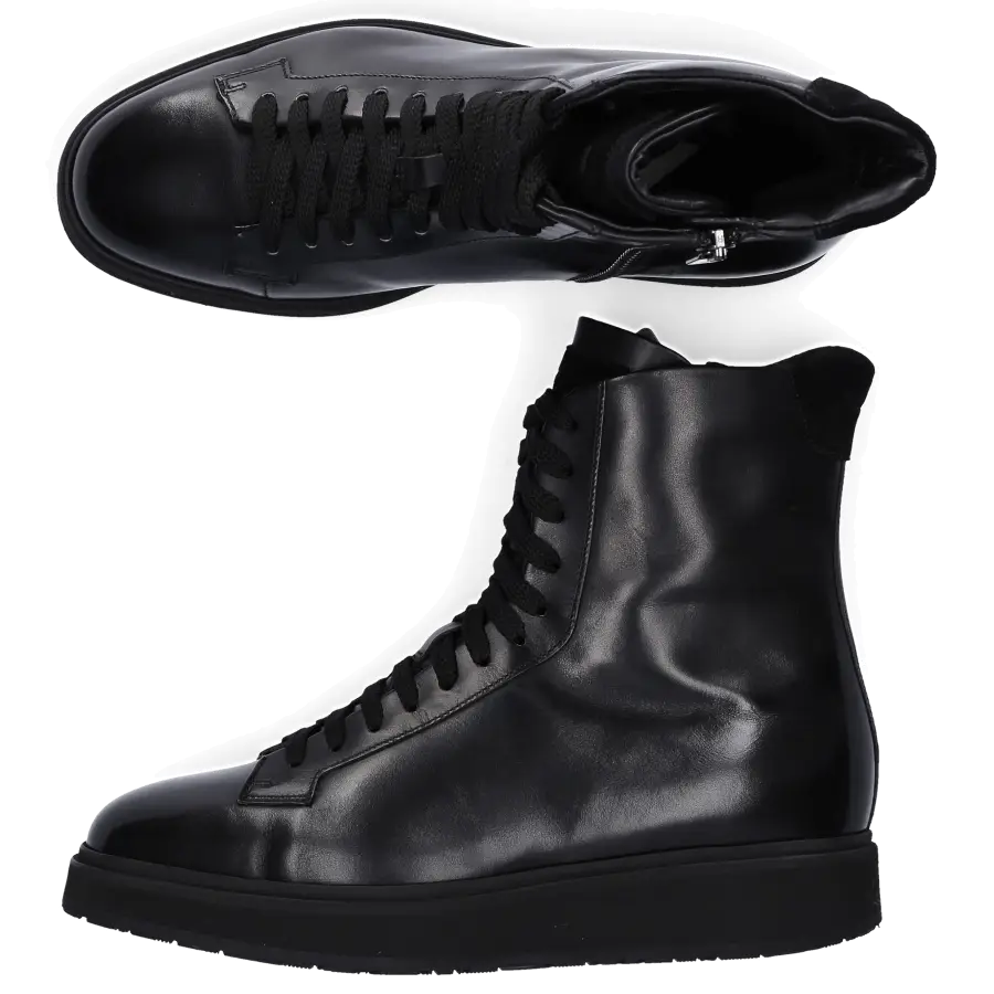 Santoni - Sneaker high 60406 schwarz - schwarz