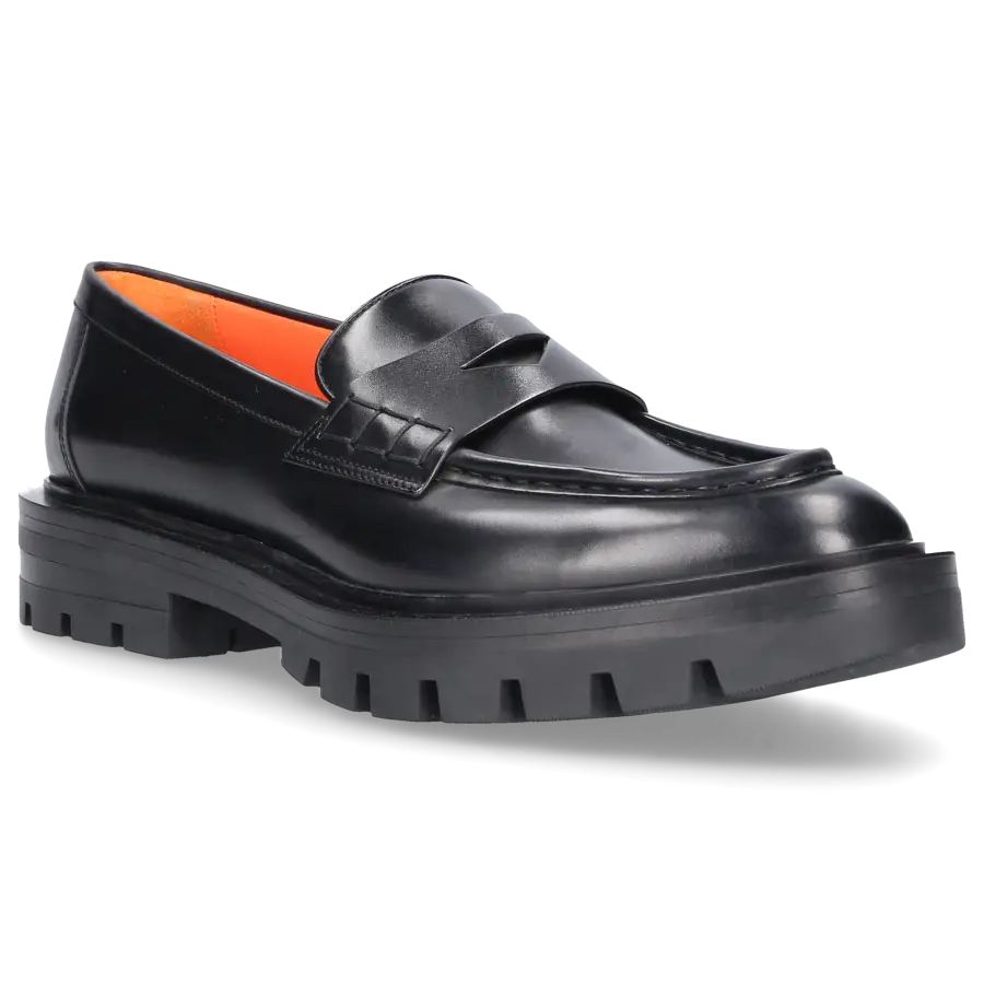 Santoni - Loafer 59020 Kalbsleder - schwarz