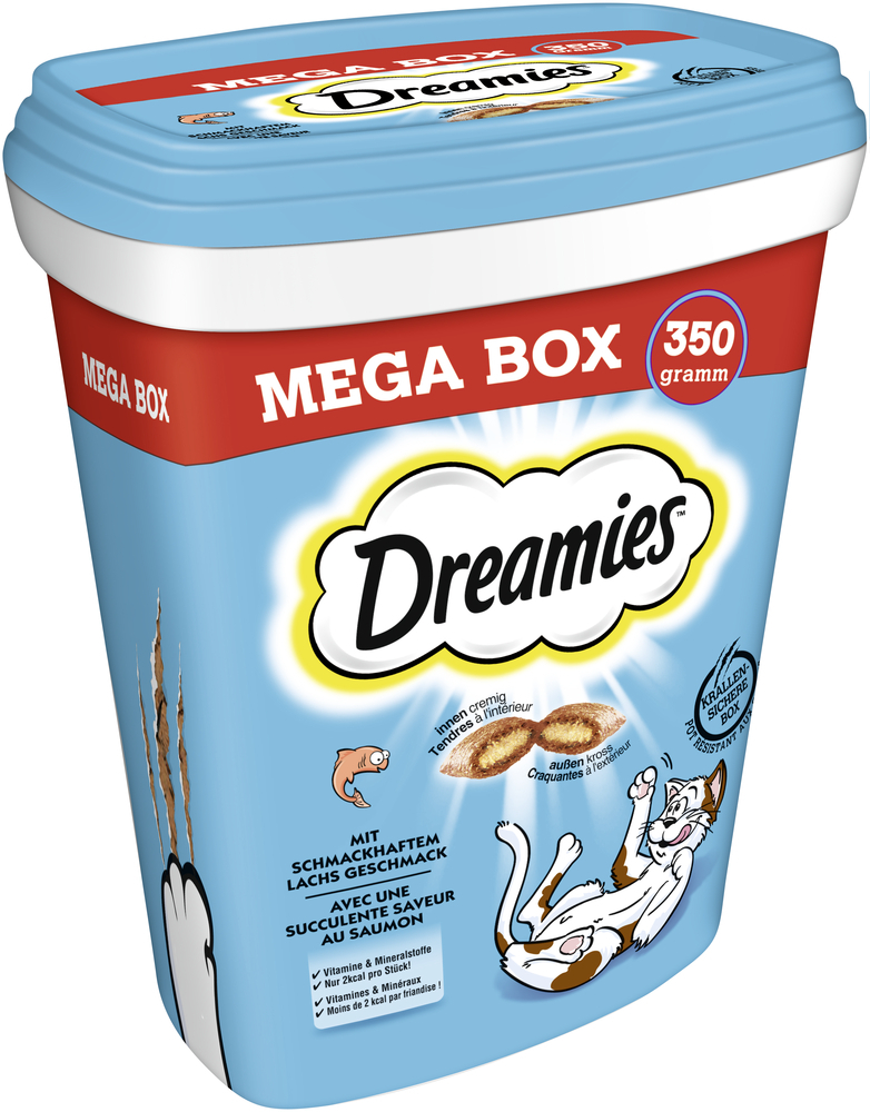 Dreamies Snacks Dreamies Mega Box 350g Lachs