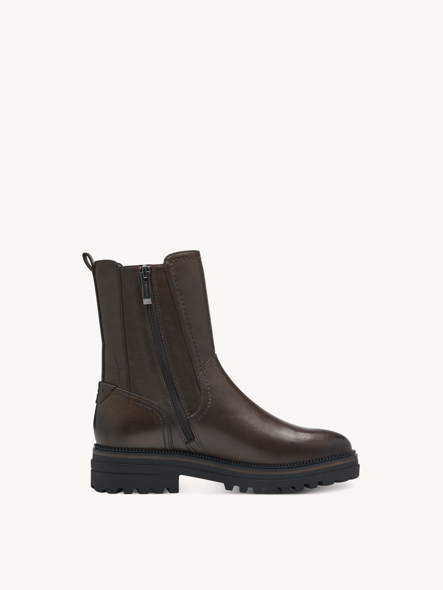 Bottine Chelsea en cuir - vert