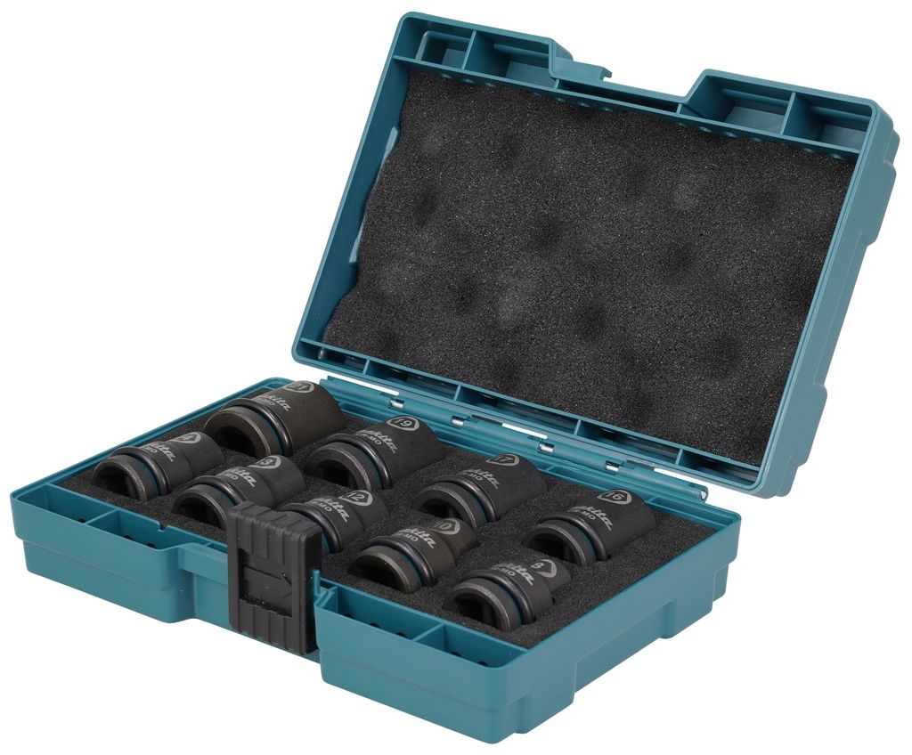 Set di chiavi a bussola a impatto Makita Accessories E-16570, nere, da 1/2'', 9 pezzi