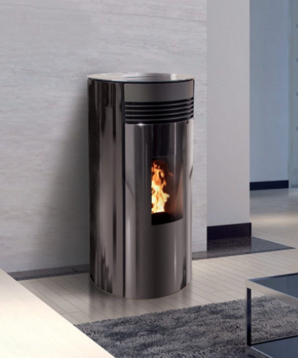 interstoves Pelletofen Verone Glass mit WLAN, 8,00 kW, Pelletofen