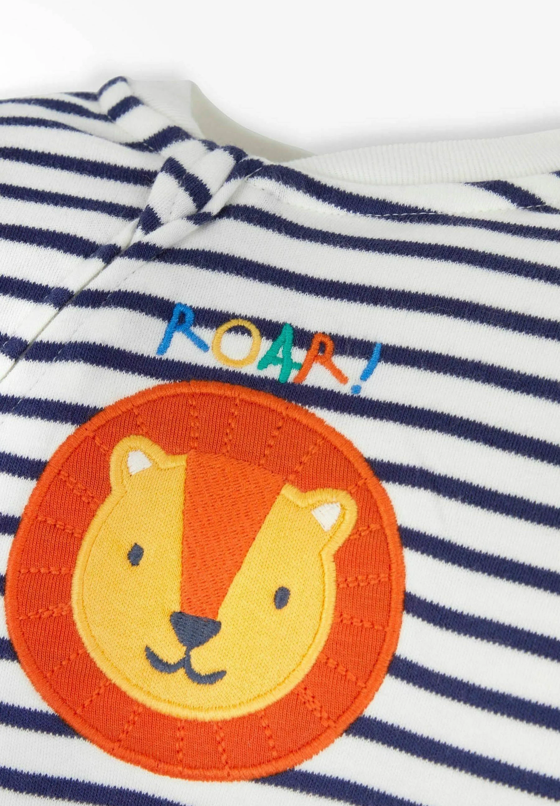 JoJo Maman Bébé LION APPLIQUÉ ZIP - Mono