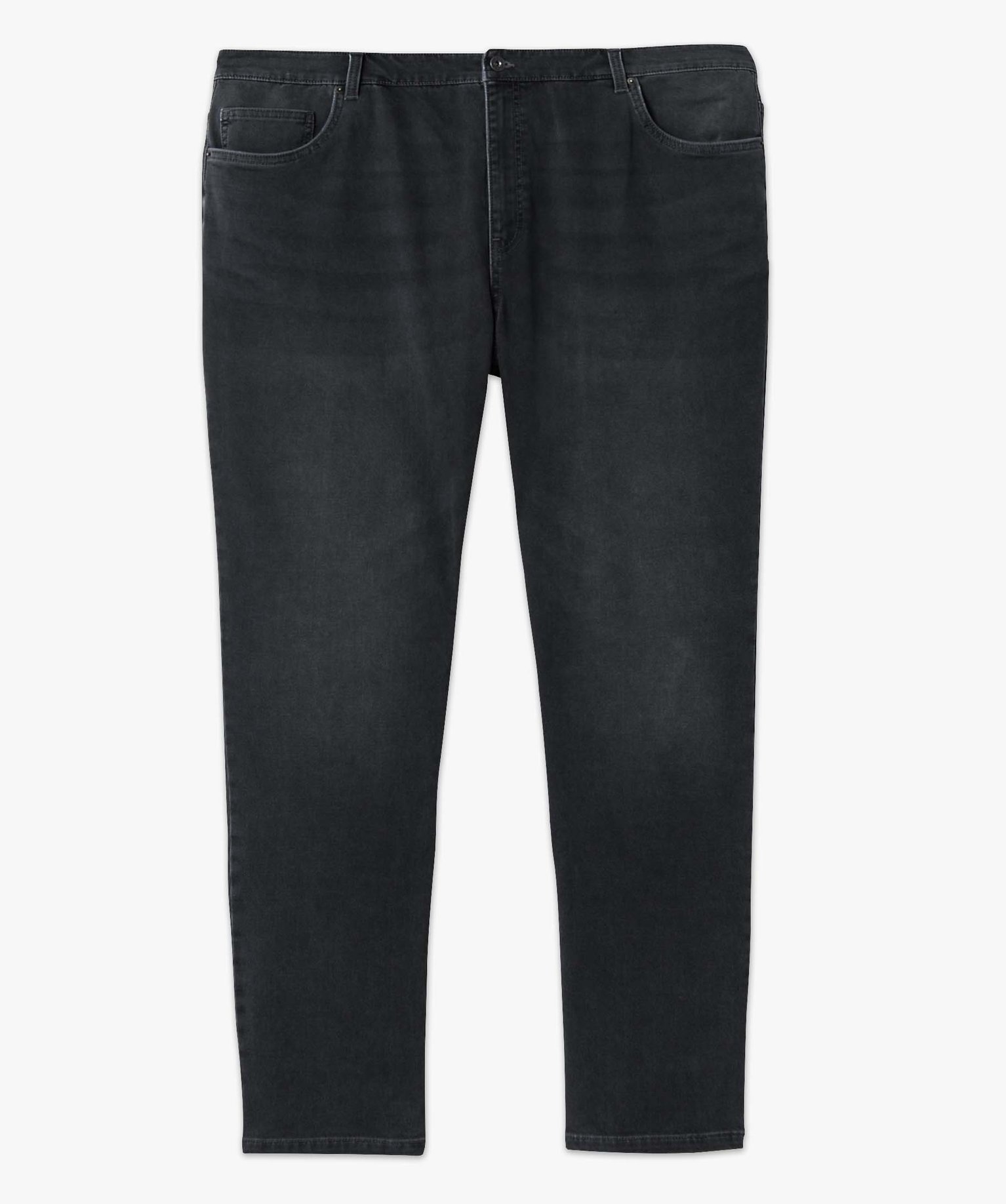 Jean homme coupe Straight légèrement délavé noir | GEMO