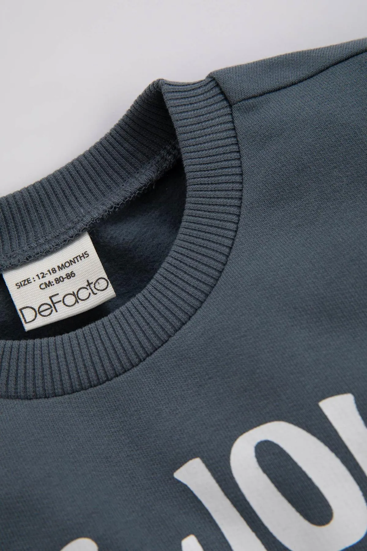 DeFacto  Bedrucktes dünnes Sweatshirt-Jogginghosen-Set für Babys im 2er-Set
